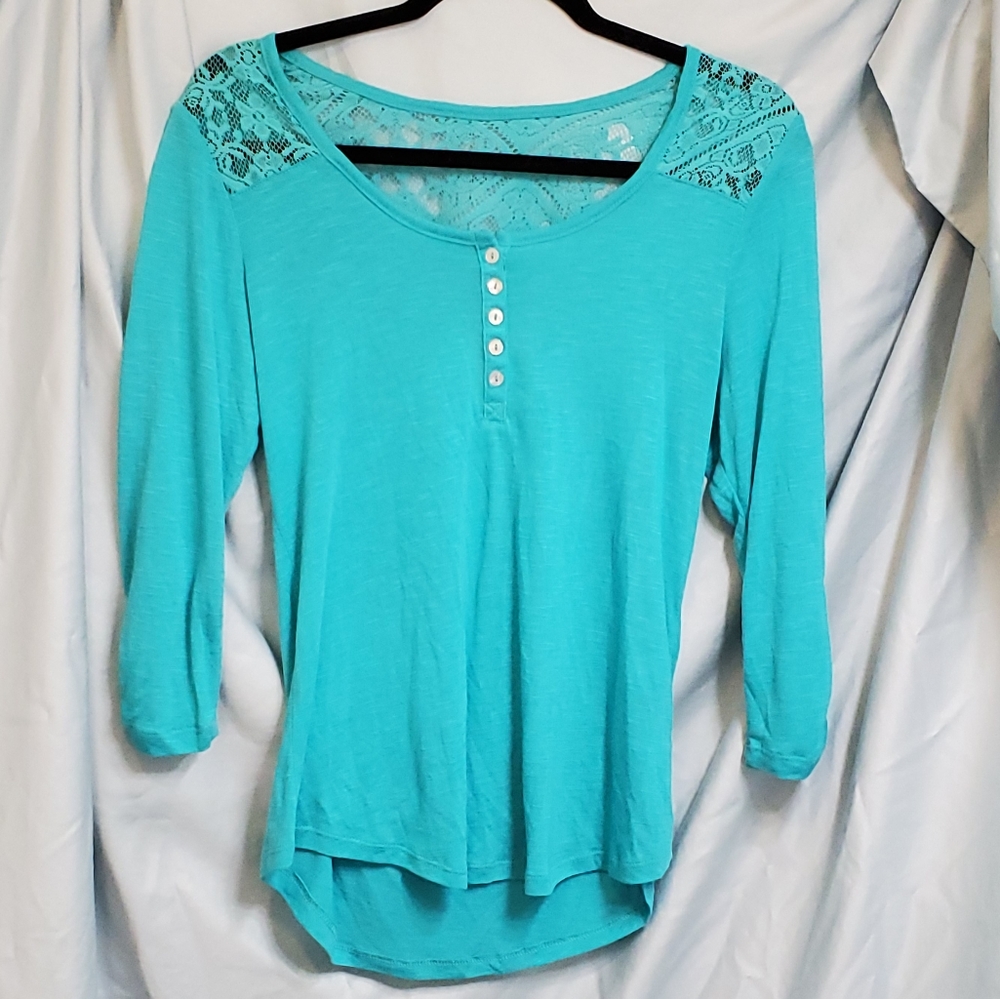 💥B2G2 on$4items💥Neon soul 3/4 sleeve shirt